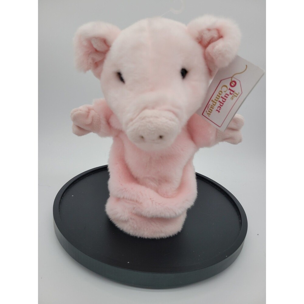 The Puppet Company Pink Pig Hand Puppet Plush 14" Soft Toy New with Tags